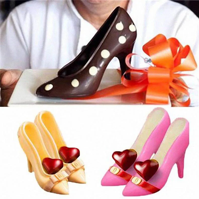 Polycarbonate Chocolate Moulds Form 3D Hollow Figure Molde Para Chocolate Bar Mold Candy Plastic Baking Pastry Cake Bakery Tools