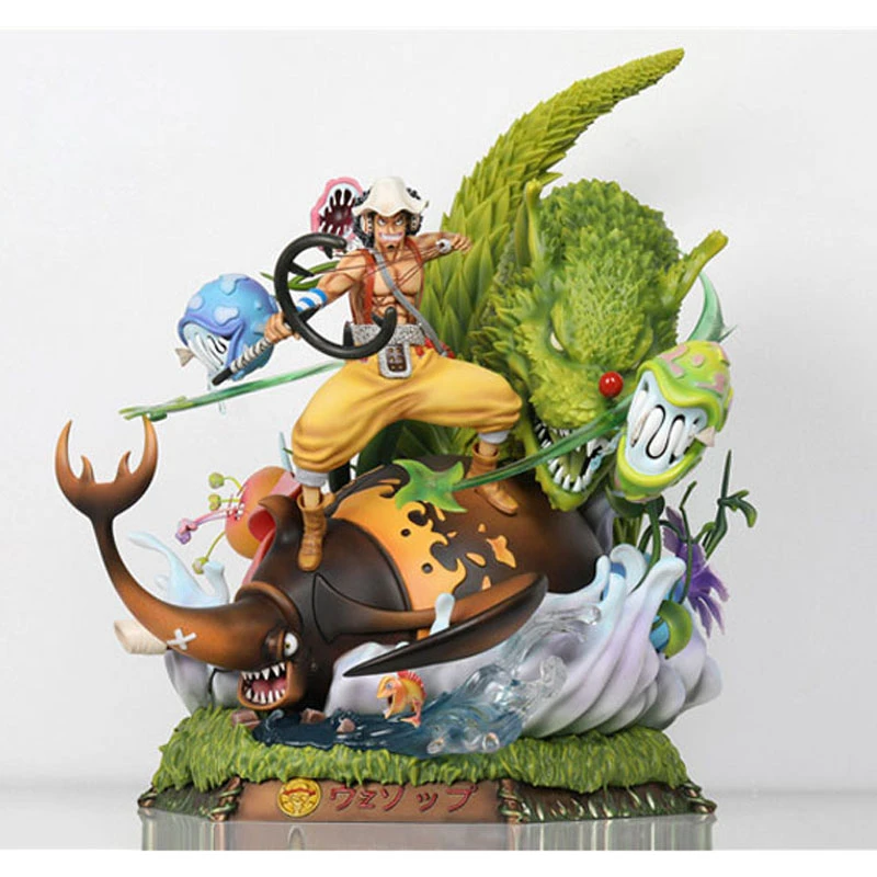 One Piece Usopp Statue God Straw Hat Pirates Sniper King Grass Wolf Full Length Portrait Limited Gk Action Figure Toy Box 56cm Action Figures Aliexpress