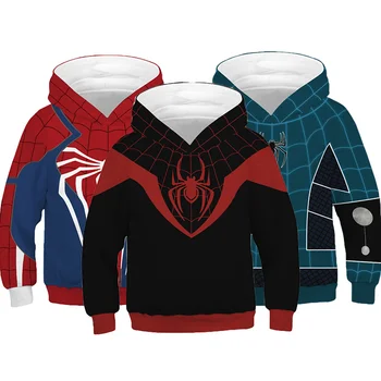 

Spider-Man Fashion Boy Hoodie Teen Autumn Casual Hoodie Sweater Boy Avengers 4 Kids Long Sleeve Pullover Tops