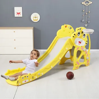 

Children's Slide Basketball Frame, Climbing Stairs,unisex,indoor And Outdoor Use Home Kindergarten Playground Game Outdoor#S