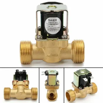 

6In 12V 24V DC Slim Brass Electric Solenoid Valve Gas Water Air Home Accessories
