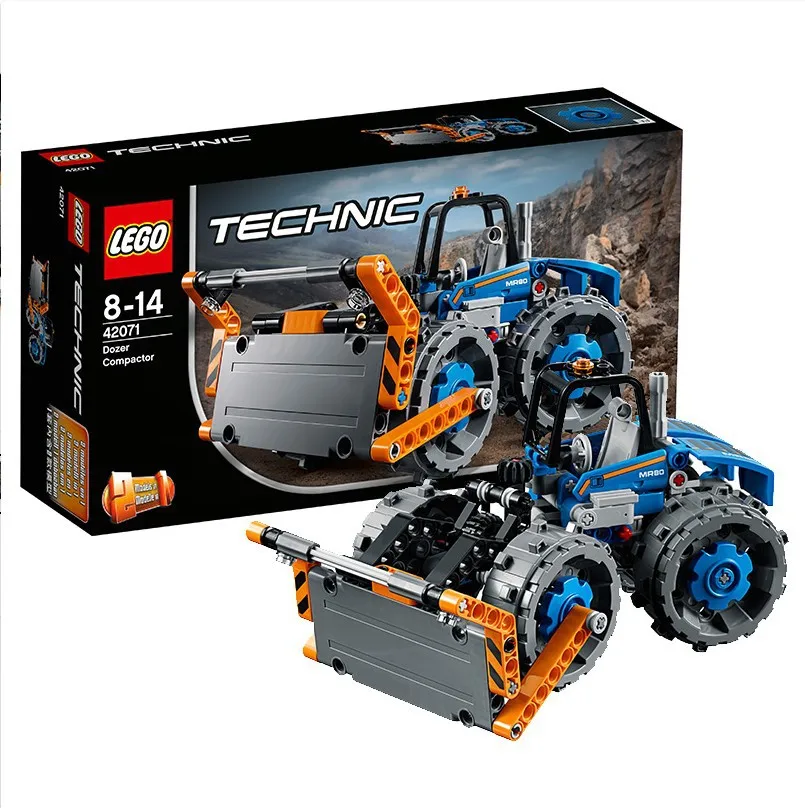 Машинная группа 42071 бульдозер дорожный каток Le/Go Technic детские строительные блоки коллекция игрушек