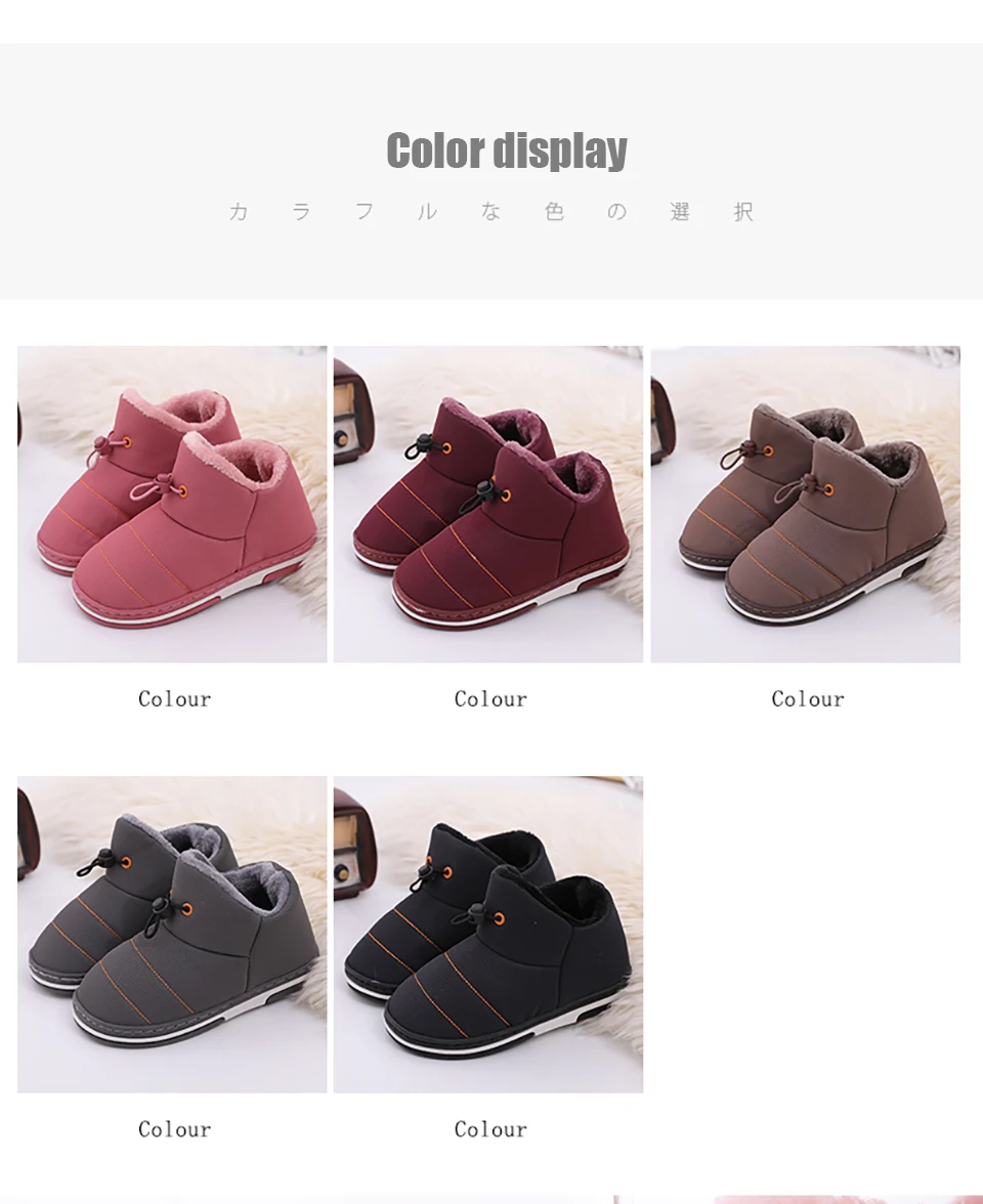 Children Boots Shoes New Winter Plush Warm Martin Boys Shoes Fashion Leather Soft Fleece Antislip Girls Boots