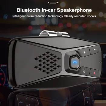 

Car Sun Visor Hands-Free Bluetooth Mp3 Player Car Kit Audio Receiver Universal Phone Rechargeable Noise Reduction Hands-Free