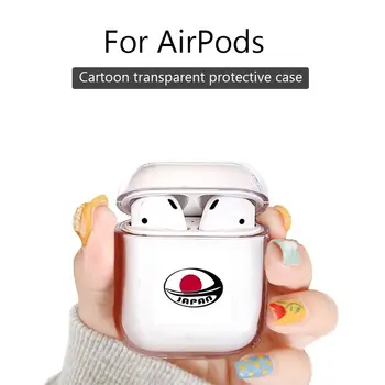 

Fashion for Apple Airpods 2/1 pro case Transparent Bluetooth Headphone protective hard case Rugby Sport Flag Ball JDM Japan
