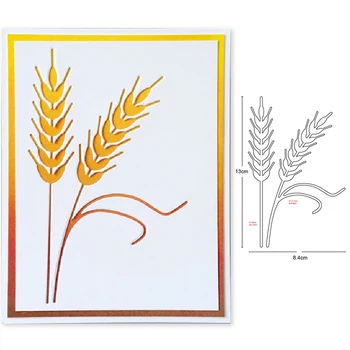 

Customize dies Wheat Ears Border Metal Cutting Dies Scrapbooking dies Embossing fustelle Paper Card Making Craft Stencil Dies