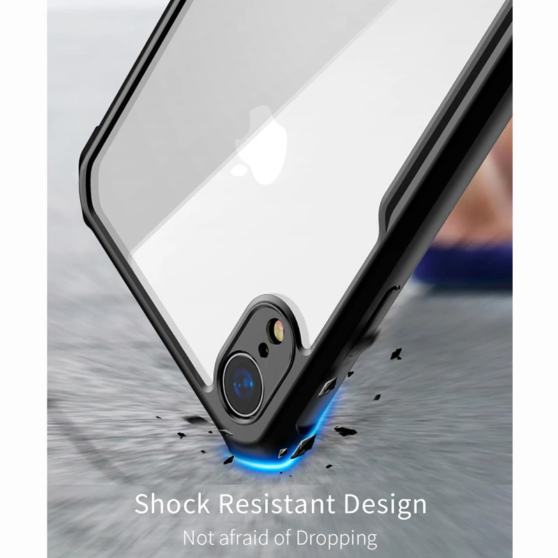 XUNDD Роскошный прозрачный чехол для iPhone Xs чехол для MAX XR, противоударный полный защитный чехол для iPhone 7/7 plus 8 8plus Xs X чехол в виде ракушки