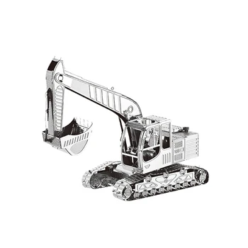 

3D Metal Puzzles Model Heavy Machinery Engineering Car Truck DIY Laser Cut Manual Jigsaw Kits Adults Children Educational Gifts