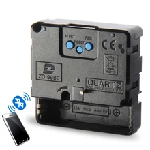 Mecanismo de relógio bluetooth inteligente movimento rádio automático cronometragem diy peças do motor relógio decoração para casa clockwork conectar o telefone