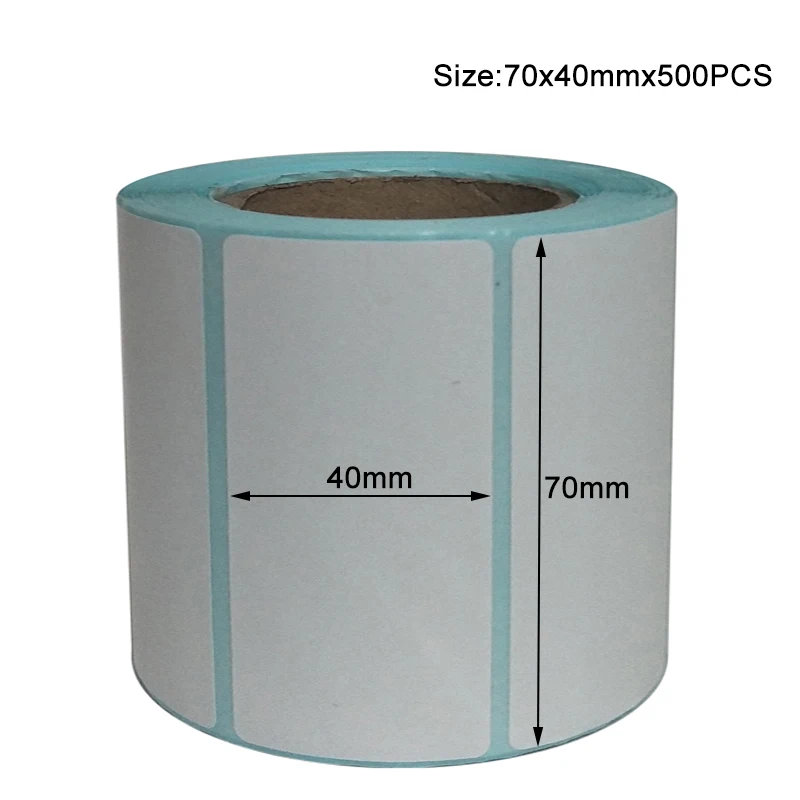 70x40mm-500pcs 20x10 мм этикеток-700 штрих-код стикер в рулоне самый сильный и толстый-тепловой почтовые BPA бесплатно, супермаркет пустой стикер - Цвет: 70x40mm-500pcs