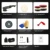 SPTA 5inch 125mm 500W Car Polisher 15mm Dual Action Polisher DA Polisher Home DIY Polisher Machine with Sponge Polishing Pads
