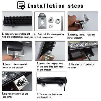 

Parts LED Worklight Accessories Car Waterproof Shockproof 6000K Aluminum