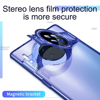 

GKK Original For Huawei Mate 30 Pro 5G Case Plating Transparent Magnetic Anti-shock Hard Clear Cover For Huawei Mate 30 Pro Case