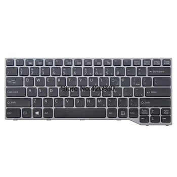

Laptop US Keyboard For Fujitsu For Lifebook E743 E733 E734 E744 English MP-12R83US-D853W Black With Silver Frame used