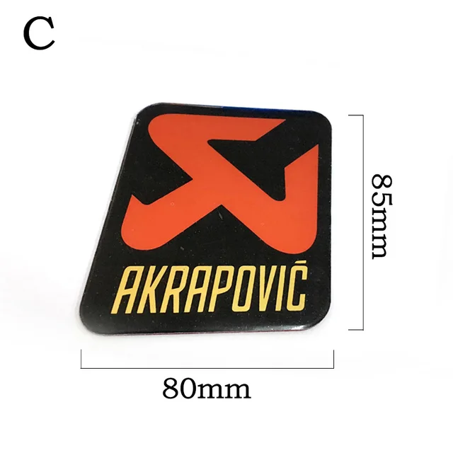 3D Aluminum Heat-resistant Motorcycle Exhaust Pipe Decal Sticker For Scorpio Two brothers Scorpio Arrow Leovince moto Sticker E