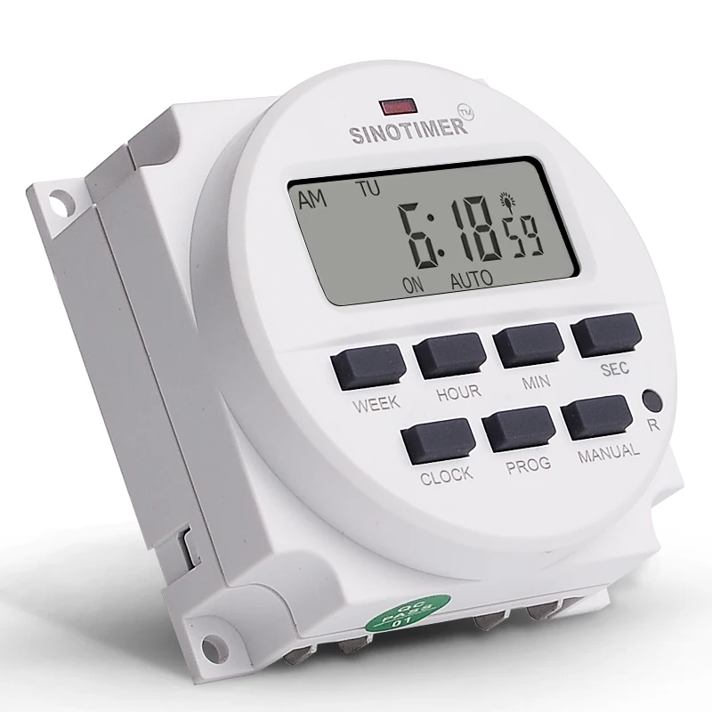 TM618SH 1 Second Interval 5V 12V 24V 110V 220V Digital LCD Timer Switch 7 Days Weekly Programmable Time Relay With Countdown 2