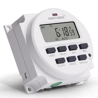 TM618SH 1 Second Interval 5V 12V 24V 110V 220V Digital LCD Timer Switch 7 Days Weekly Programmable Time Relay With Countdown 2