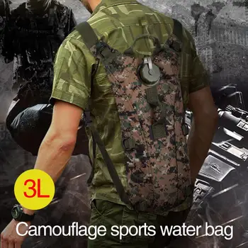 

Cycling 3L Water Pack Water Bladder Bag Polyester Adjustable 6 Color Furl Water Bag Backpack Convenient Storage Climbing