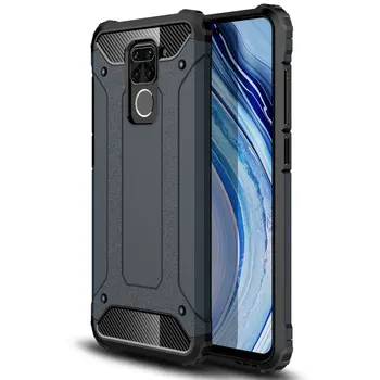 

50pcs/lot 2 in 1 Shockproof Tough Armor Heavy Duty Military Hard Case For Xiaomi Redmi Note 9