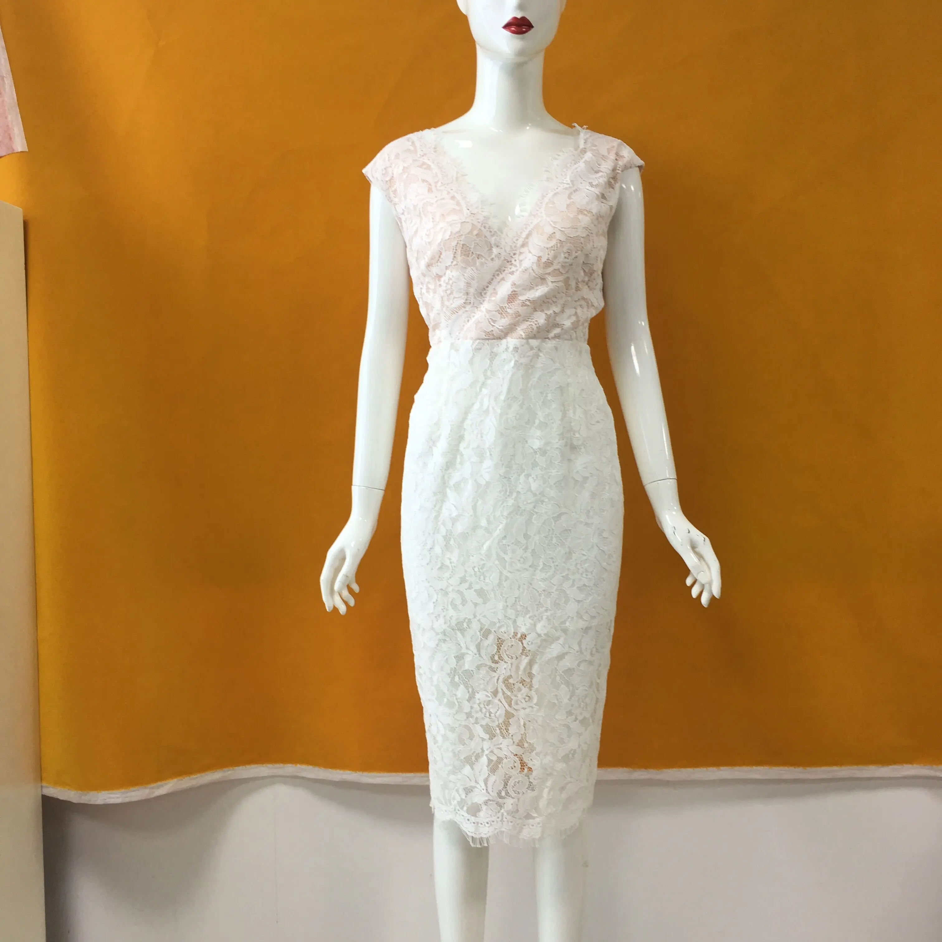 

2019 New Arrival Spring Summer V Neck Vestidos Sleeveless Sexy Elegant Evening party Lady Women Dress