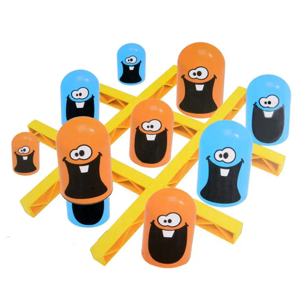 

Stacking Cups - Big Eat Small Tic-Tac-Toe Game - Fun Puzzle Game Toy - Parent-child Interactive Table Toy for 5 Years Old