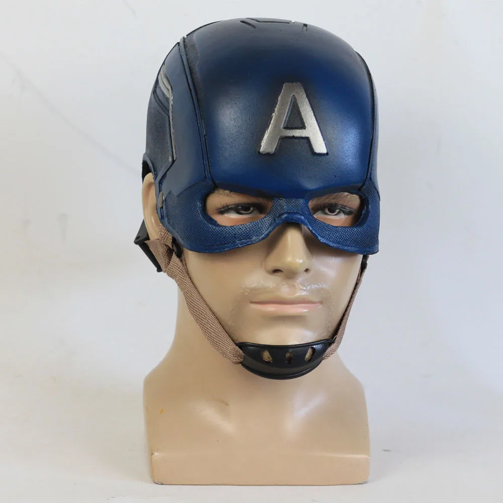 Movie Captain America 3 Civil War Captain America Helmet Mask Cosplay Steven Rogers Superhero Latex Helmet Halloween Party Prop
