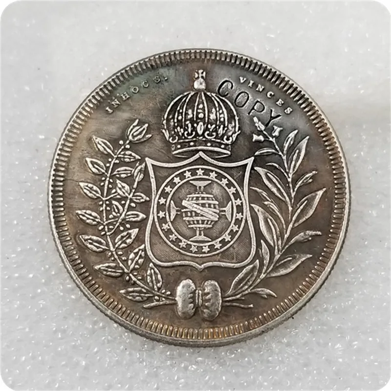 1844 Бразилия 800 рейс имитация монеты