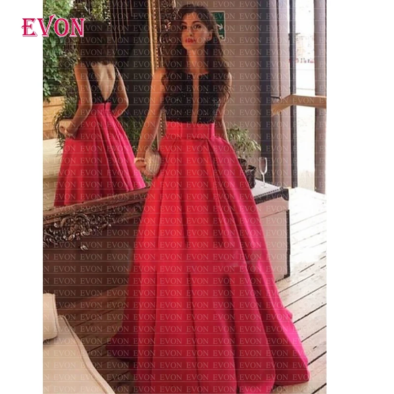 Vestidos de fiesta de noche новое черное платье трапециевидной формы с блестками для выпускного вечера сексуальное длинное атласное вечернее платье с карманами
