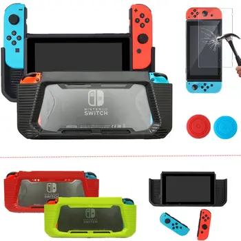 

Anti-Scratch Protective Case for Ni ntendo Switch Soft TPU Cover Shock-Absorption Bumper Cover for Nin tendo Switch