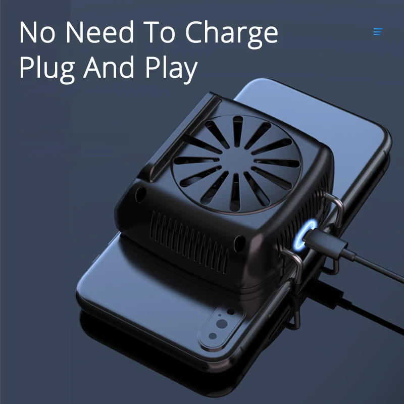  Mobile Phone Gaming Cooler Cooling Pad Support IOS Iphone Android Huawei Sumsung Smartphone PUBG Ga