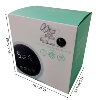 

Electric Double Breast Pump with 2 Milk Bottles Nursing Breastfeeding Assistant Q1FE