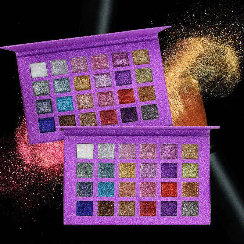 Девушка макияж алмазные тени для глаз с металлическим отливом Pallete Блеск мерцающие тени для век палитра для макияжа пигмент 24 цвета
