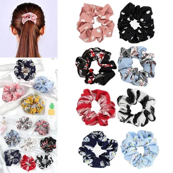 

16Pcs Mixed Hair Scrunchies Flower Chiffon Hair Ties Ponytail Holder for Girls Women SK88