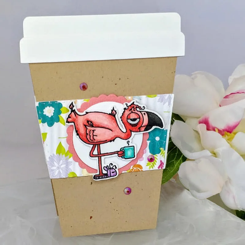 

Flamingo Reindeer Metal Cutting Dies&Coordinating Stamp For Scrapbooking Craft Embossing Stencil Die Cut Card Photo Album