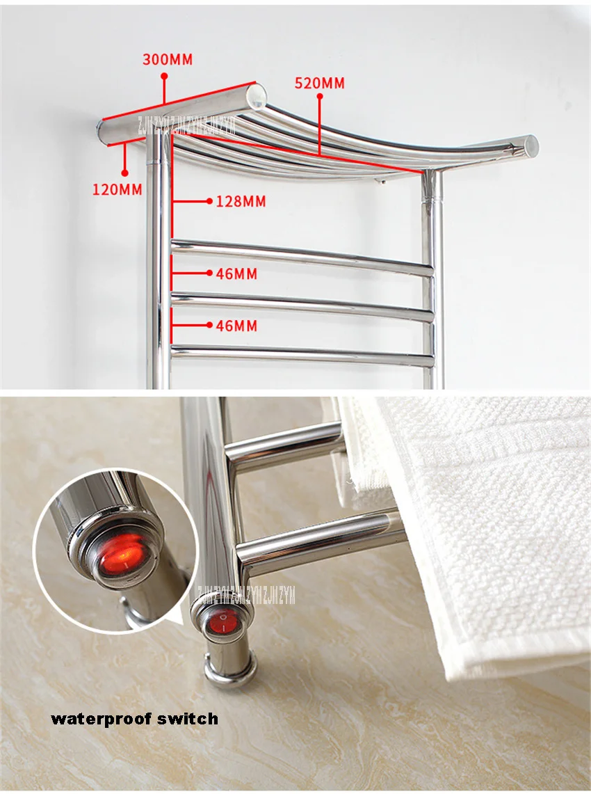 YMT-9030, 304, Полотенцесушитель Из Нержавеющей Стали, ванная комната, туалет, полотенцесушитель, настенный Электрический нагрев, сушилка для полотенец
