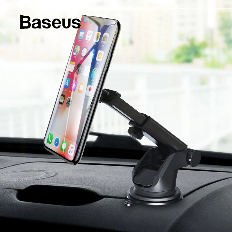  Baseus Telescopic Car Phone Holder For iPhone Cell Mobile Phone Windshield Dashboard Suction Cup Ca