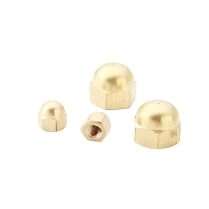 Hexagon Nuts 1-20pcs/lot DIN1587 brass Acorn m3 m4 m5 m6 m8 m10 m12