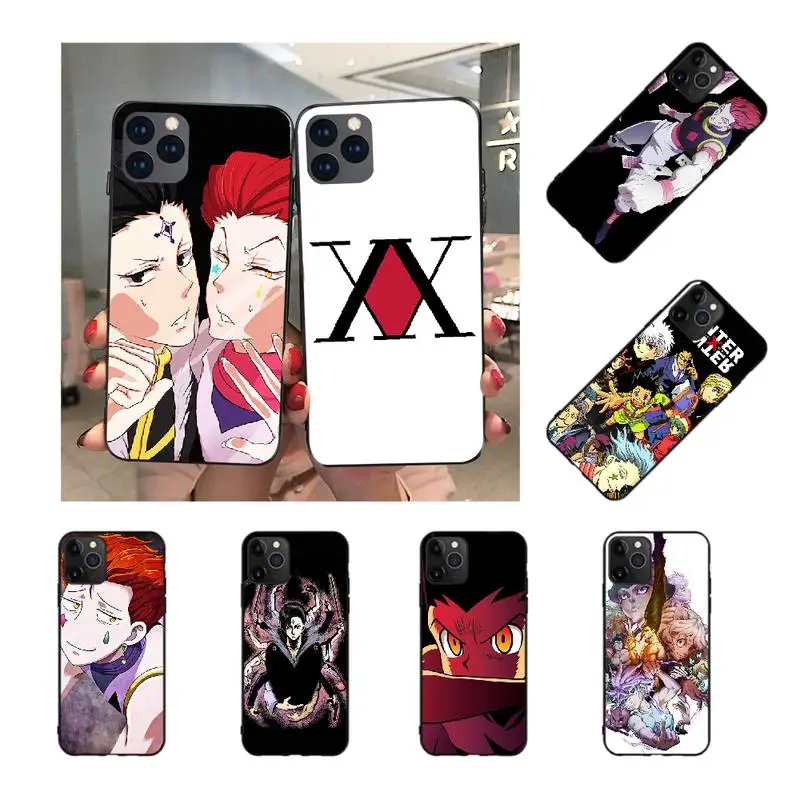 

NBDRUICAI Hunter x Hunter Soft black Phone Case for iPhone 11 pro XS MAX 8 7 6 6S Plus X 5S SE XR case