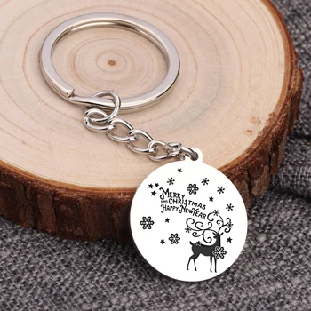 

Accessories Christmas Ornaments Drop Jewelry Keytag Keychain In Pendant Tree Decorations For Home Keychains Merry Christmas