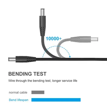 

Universal 5V DC Power Cable, USB to DC 5.5x2.1mm Plug Charging Cord with 10 Connector Tips(5.5x2.5, 4.8x1.7, 4.0x1.7, 4.0x1.35,