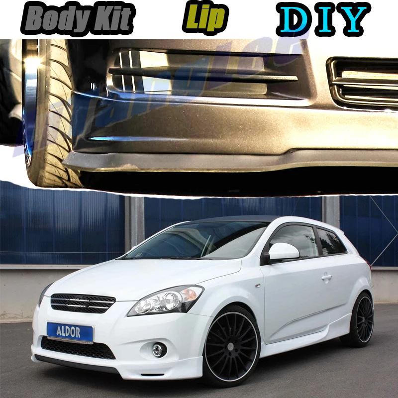 EPMD Bumper Lip Splitter Scoops Car tuning Body Kit For KIA Cee'd Ceed ED JD CD 2006~2020 demo