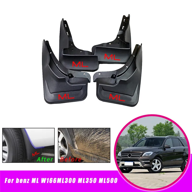 Брызговики для автомобиля, брызговики для Benz M Class ML W166 ML300 ML350 ML500 Брызговики авто аксессуары 4 шт
