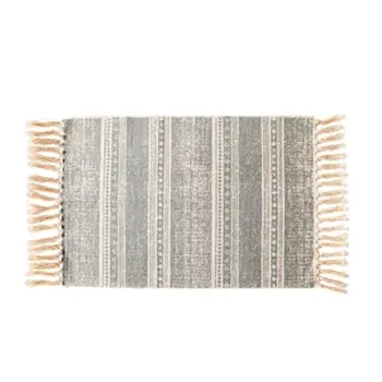 

Retro Bohemian Tassel Carpet Fabric Rug Mat Bedroom Door Blanket Tea Area Decor