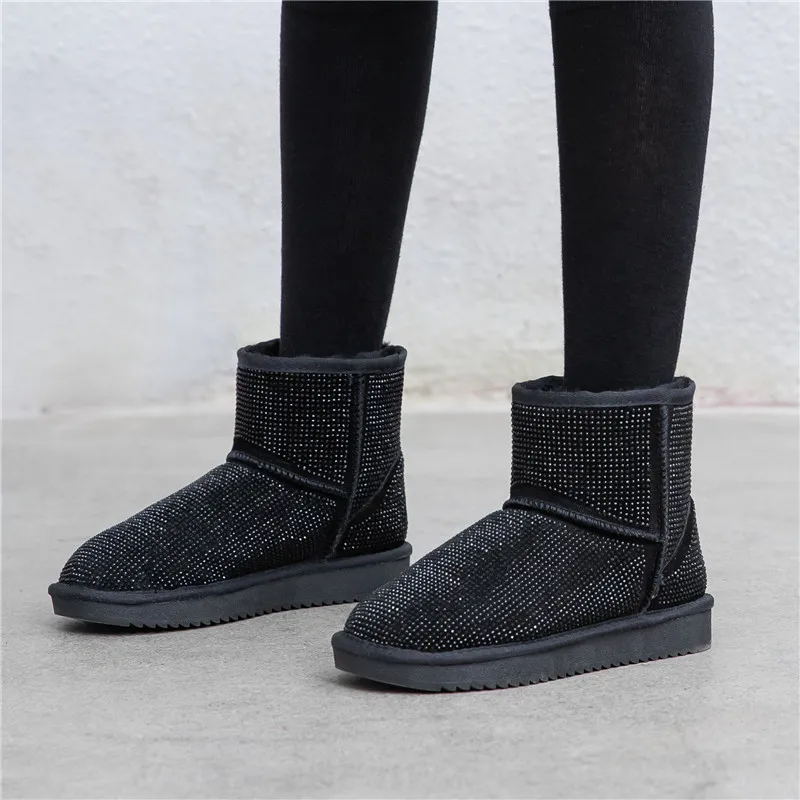 MORAZORA new arrive high quality ankle boots winter keep warm snow boots comfortable flat heel round toe women boots