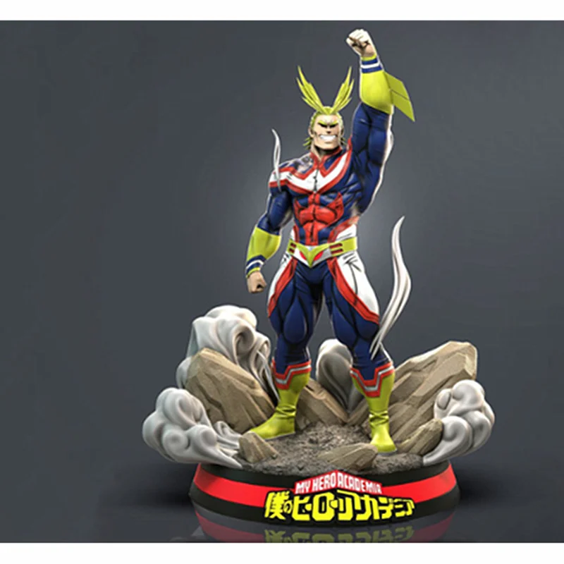 

1/6 Quadratic Element Anime Statue My Hero Academia All Might Uncle Ou One For All GK PVC Action Figure Collect Model Toy M2848