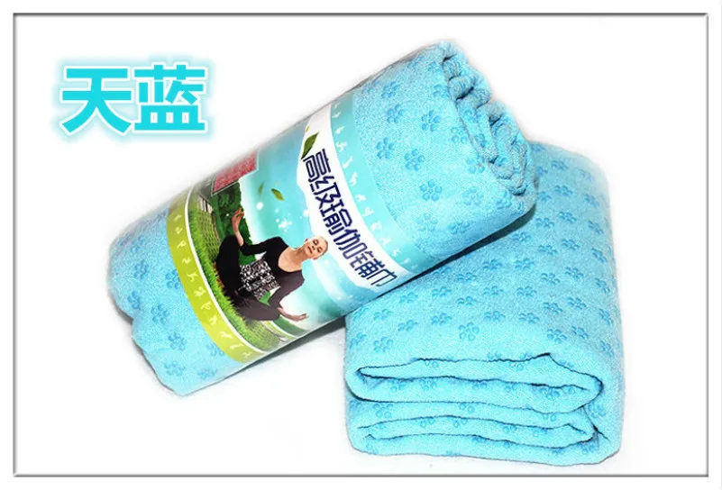 sky blue 183*63 см Коврик для йоги с принтом, экологически чистое нескользящее одеяло для пилатеса, для фитнеса, не скользит, микрофибра, коврик для йоги, полотенце, портативный - Цвет: sky blue