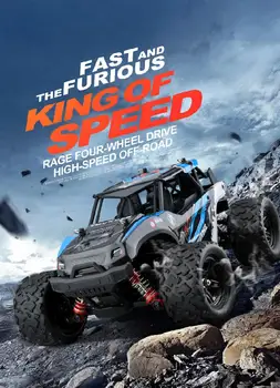 

DishyKooker 40+MPH 1/18 Scale RC Car 2.4G 4WD High Speed Fast Remote Controlled Large TRACK