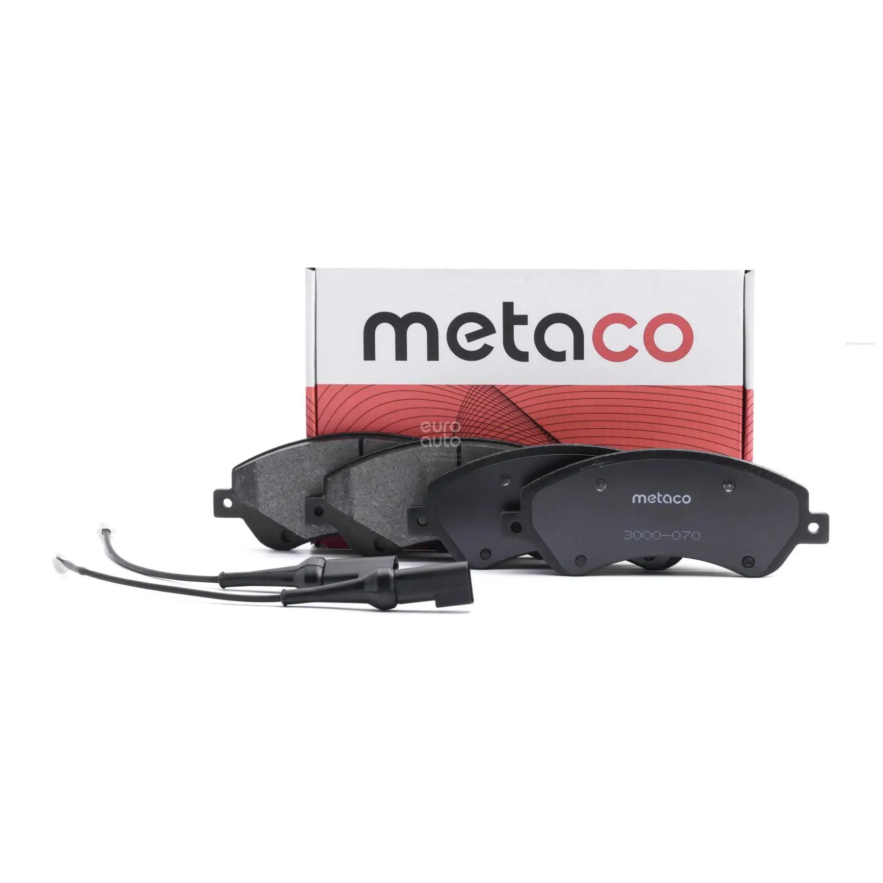 Metaco Колодки тормозные передние к-кт 3000-070 до 3 тонн