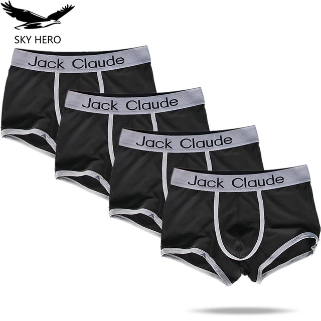 4pcs/lot Boxers for Man Men's Underwear Sexy Hot Boxer Shorts Free Shipping  Batch Christmas New