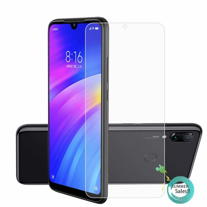 Защитное стекло для Xiaomi redmi note 7 pro Защита экрана note7pro Закаленное Защитная пленка